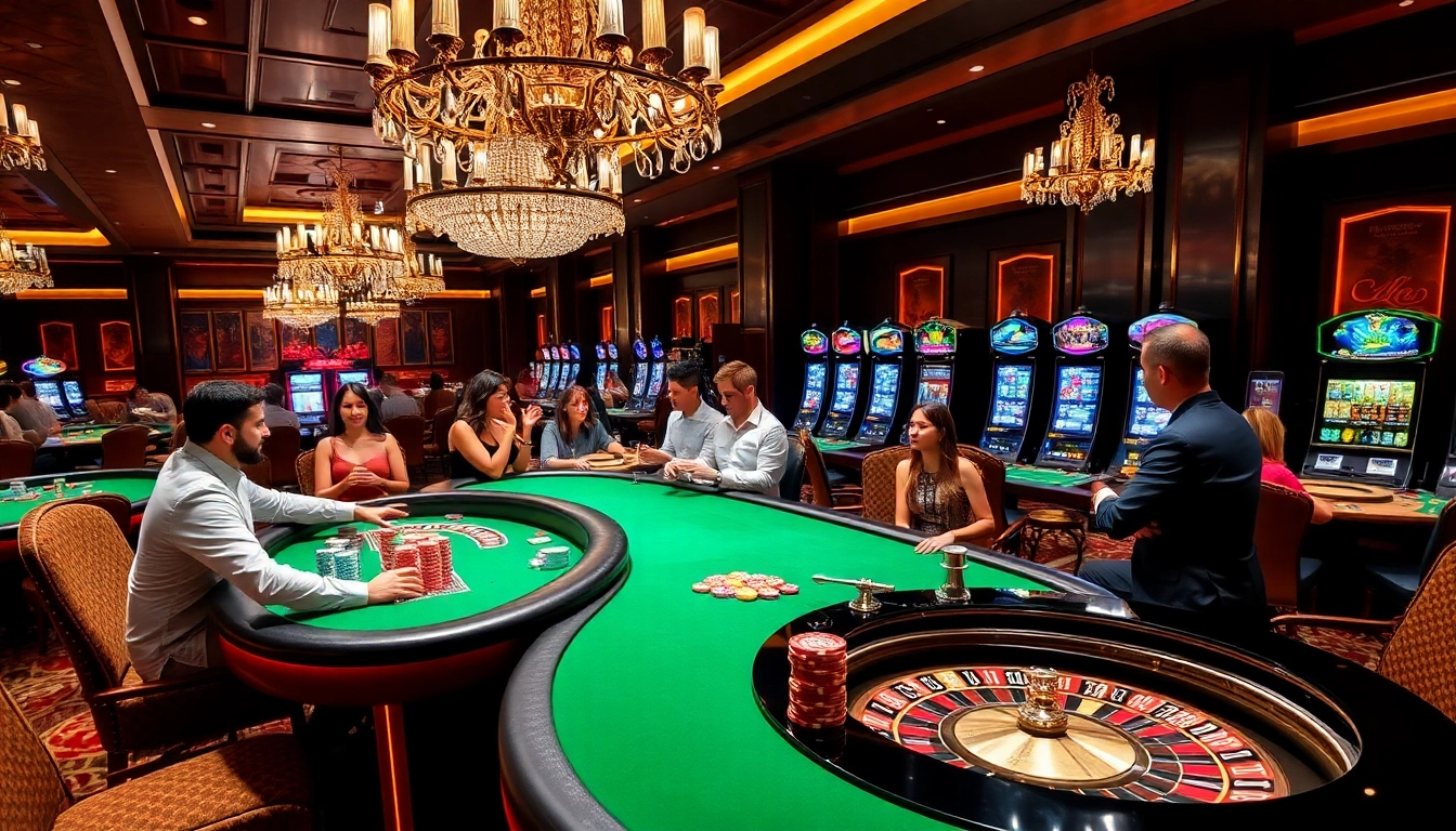 Experience the thrill of u 888 casino with players enjoying exciting games at a luxurious casino table.