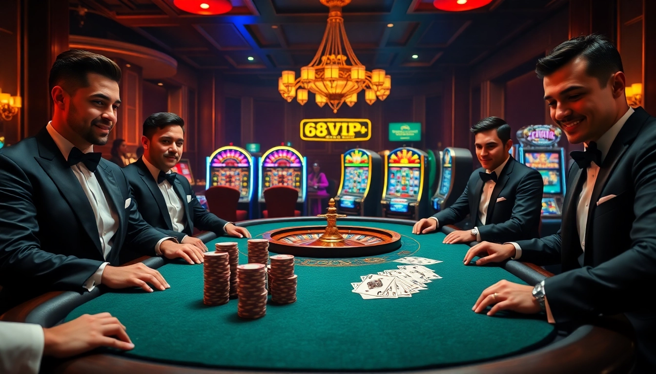 Join the excitement at https://68vip.plus/ with intense poker action in a luxurious casino setting.