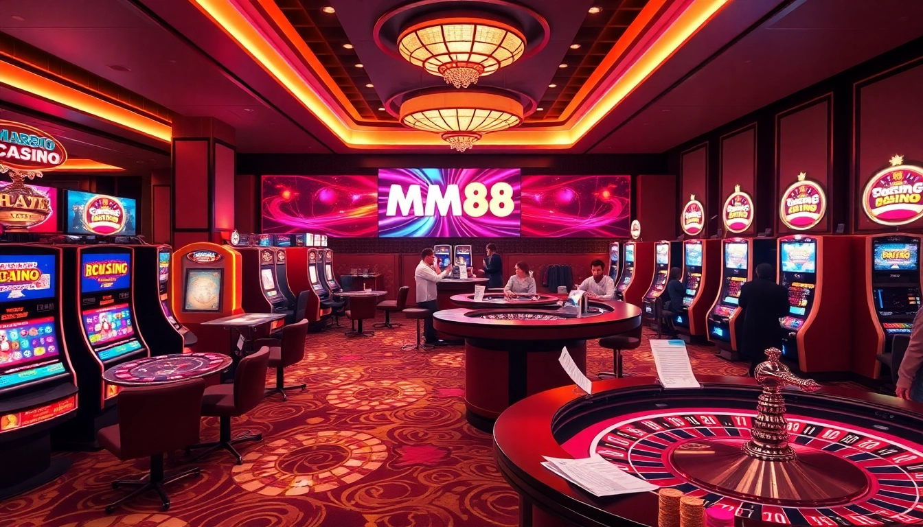 Enjoying a thrilling moment at MM88 KJC online casino with vibrant games and professional settings.